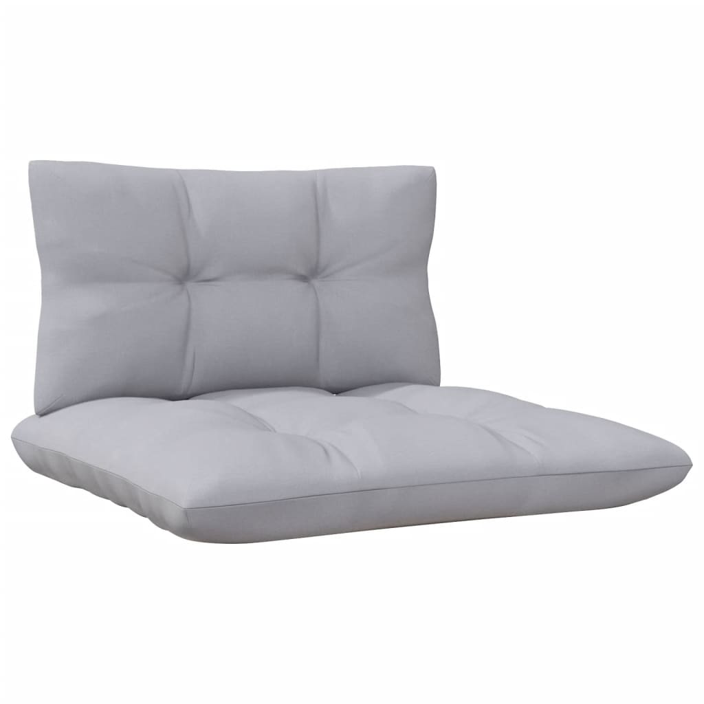 13-delige Loungeset met grijze kussens grenenhout is nu te koop bij PeponiXL, paradijselijk wonen!