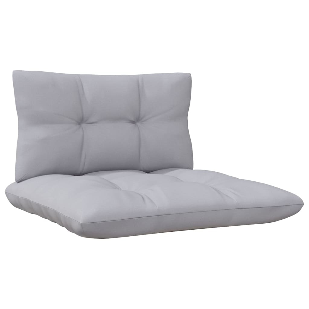 4-delige Loungeset met grijze kussens grenenhout is nu te koop bij PeponiXL, paradijselijk wonen!