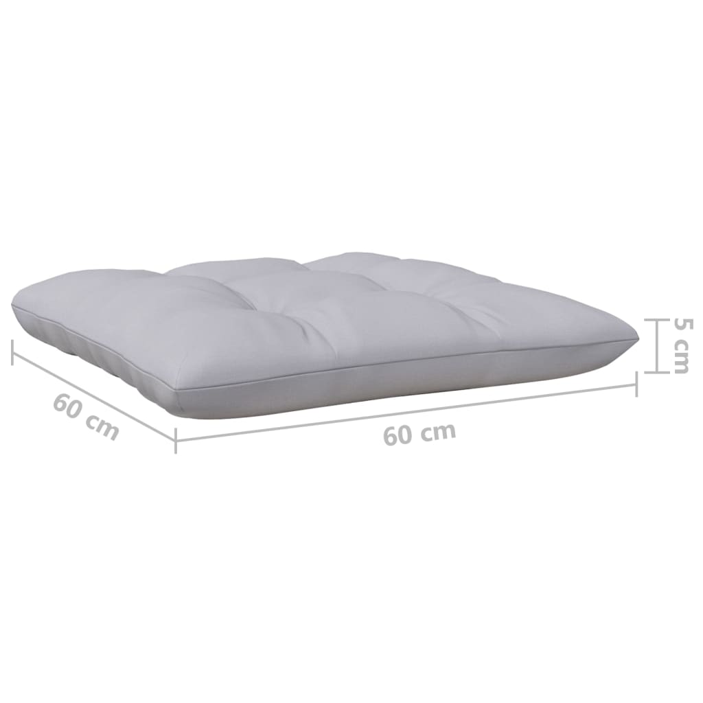 4-delige Loungeset met grijze kussens massief grenenhout is nu te koop bij PeponiXL, paradijselijk wonen!