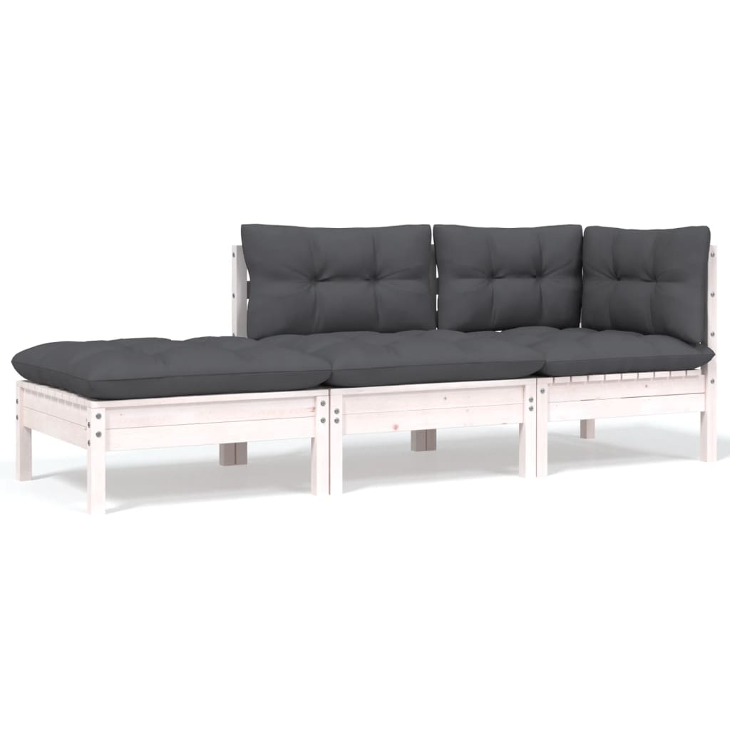 8-delige Loungeset met kussens massief grenenhout is nu te koop bij PeponiXL, paradijselijk wonen!