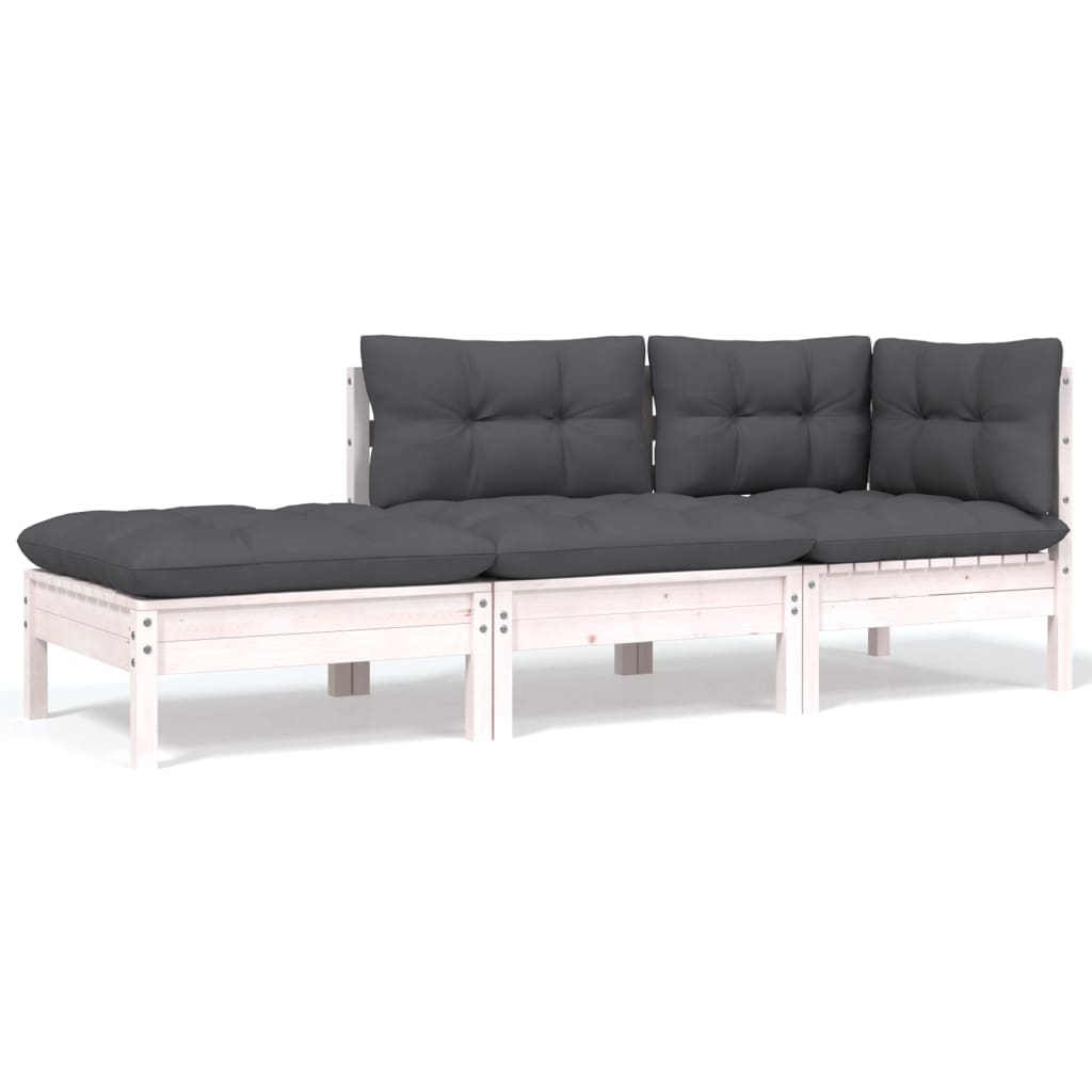 8-delige Loungeset met kussens massief grenenhout is nu te koop bij PeponiXL, paradijselijk wonen!