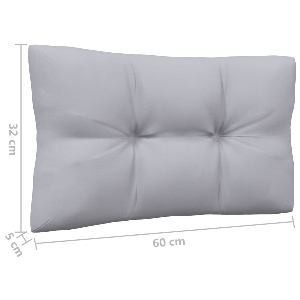 8-delige Loungeset met grijze kussens massief grenenhout is nu te koop bij PeponiXL, paradijselijk wonen!
