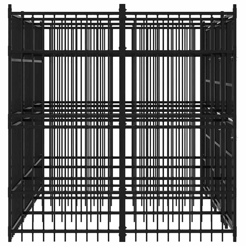 Hondenkennel 7,37 m² staal is nu te koop bij PeponiXL, paradijselijk wonen!