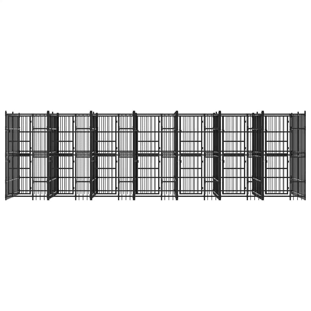 Hondenkennel 12,9 m² staal is nu te koop bij PeponiXL, paradijselijk wonen!