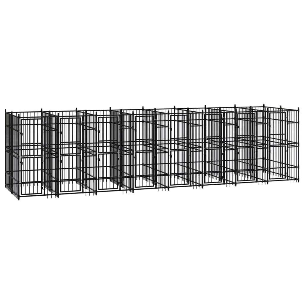 Hondenkennel 14,75 m² staal is nu te koop bij PeponiXL, paradijselijk wonen!