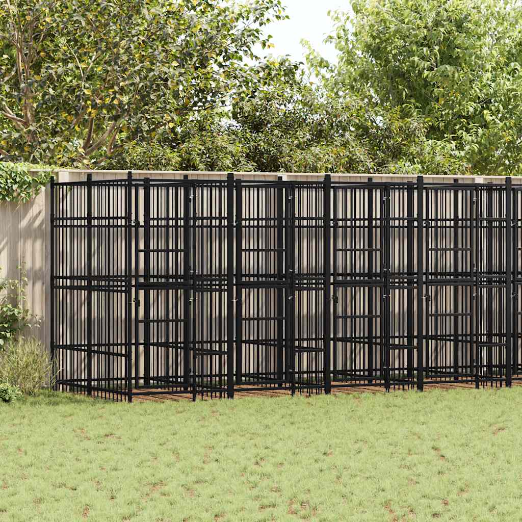 Hondenkennel 14,75 m² staal is nu te koop bij PeponiXL, paradijselijk wonen!