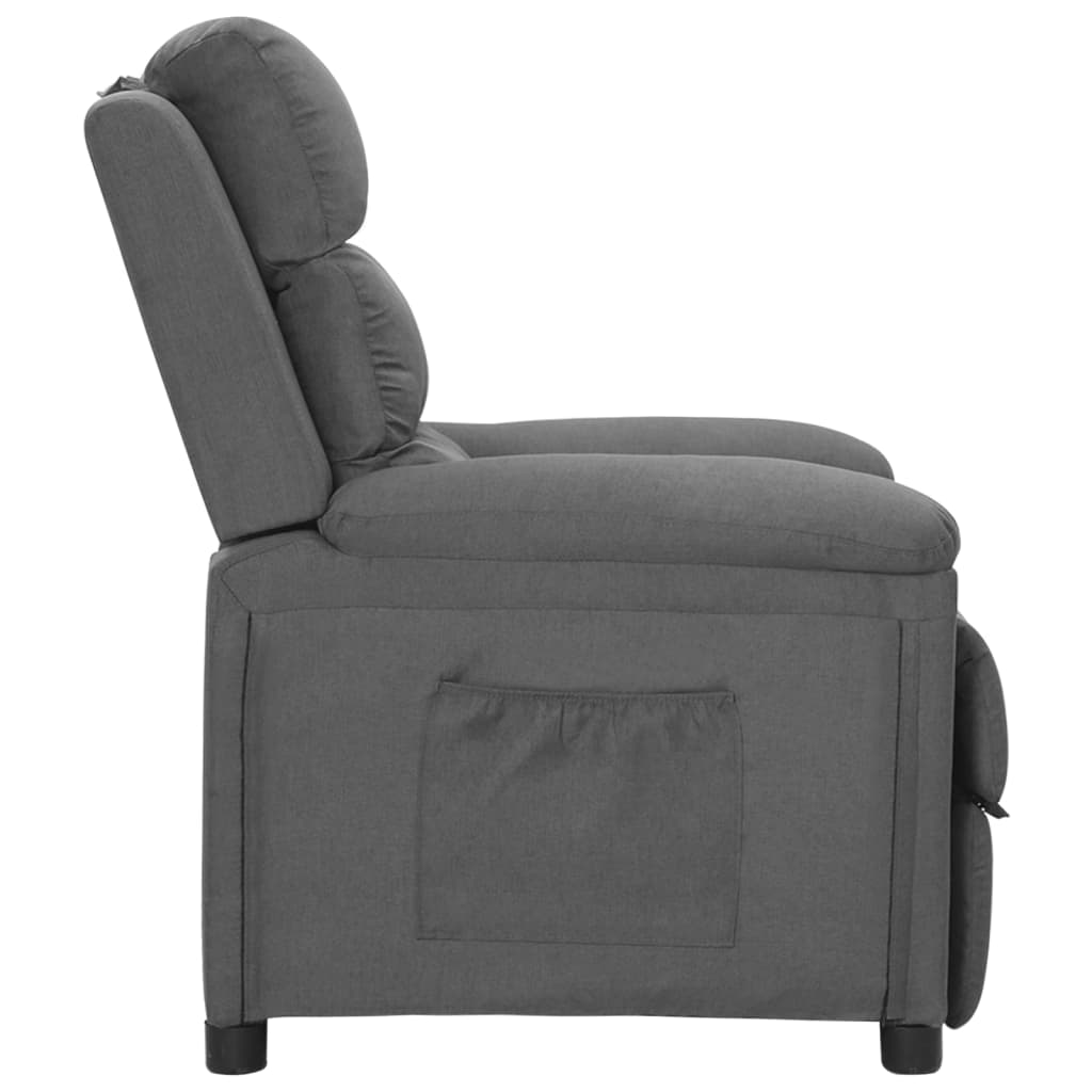 Fauteuil verstelbaar stof lichtgrijs is nu te koop bij PeponiXL, paradijselijk wonen!
