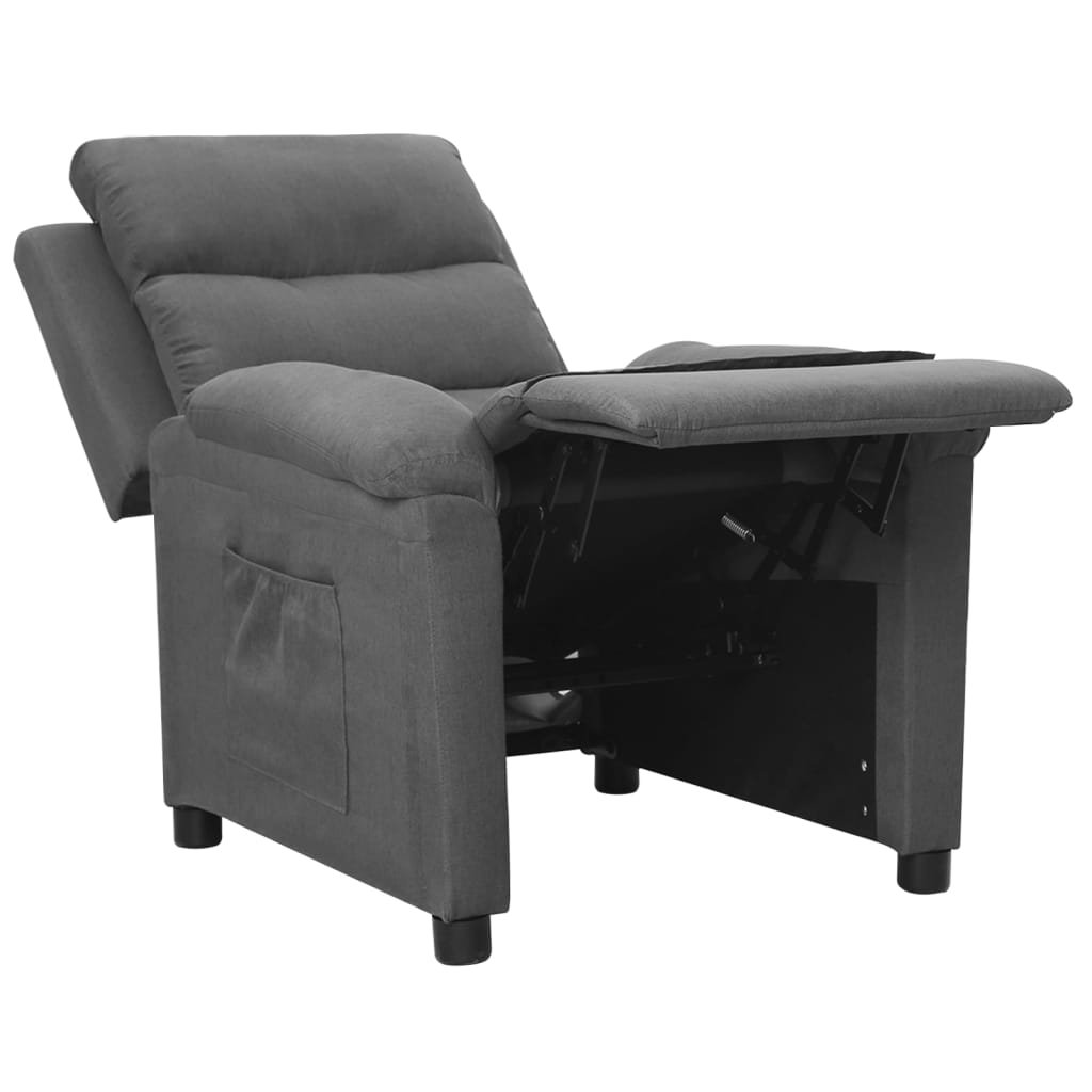 Fauteuil verstelbaar stof lichtgrijs is nu te koop bij PeponiXL, paradijselijk wonen!