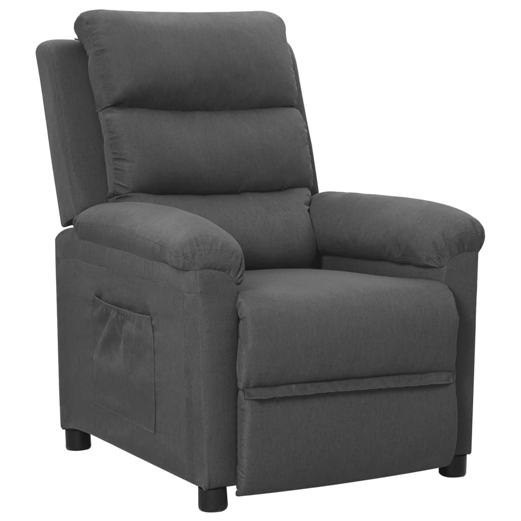 Fauteuil verstelbaar stof donkergrijs is nu te koop bij PeponiXL, paradijselijk wonen!