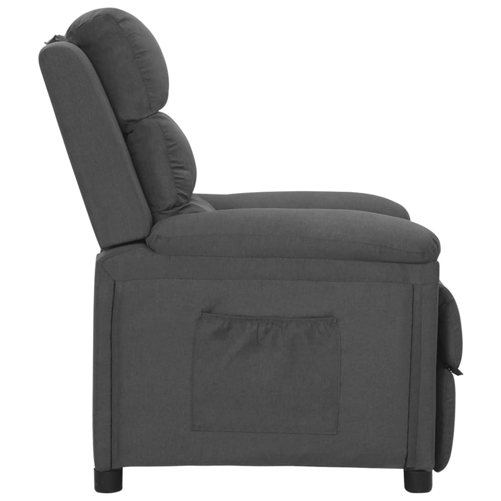 Fauteuil verstelbaar stof donkergrijs is nu te koop bij PeponiXL, paradijselijk wonen!