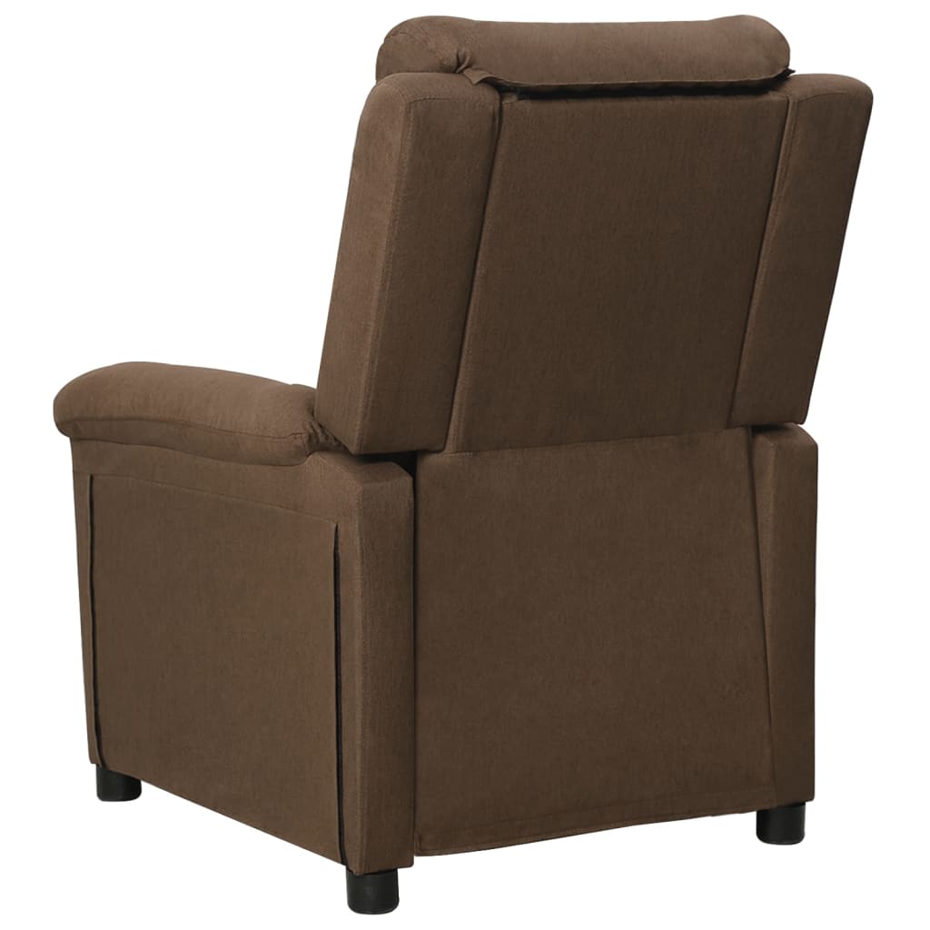 Fauteuil verstelbaar stof bruin is nu te koop bij PeponiXL, paradijselijk wonen!