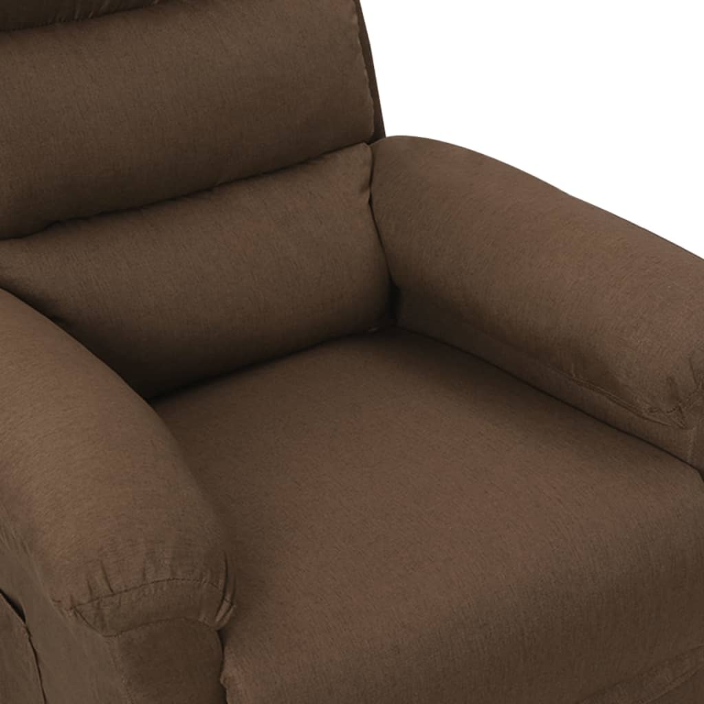 Fauteuil verstelbaar stof bruin is nu te koop bij PeponiXL, paradijselijk wonen!