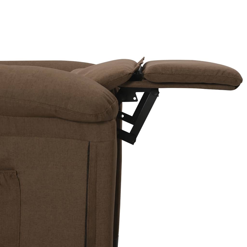 Fauteuil verstelbaar stof bruin is nu te koop bij PeponiXL, paradijselijk wonen!