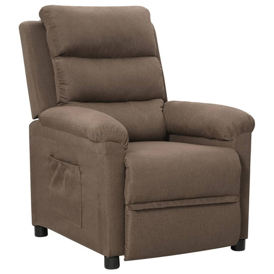 Fauteuil verstelbaar stof taupe is nu te koop bij PeponiXL, paradijselijk wonen!