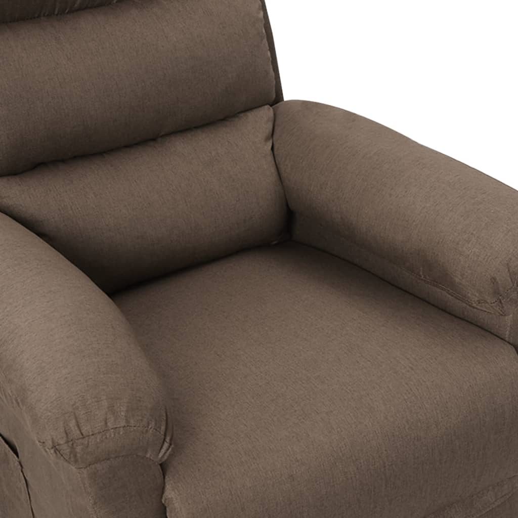 Fauteuil verstelbaar stof taupe is nu te koop bij PeponiXL, paradijselijk wonen!