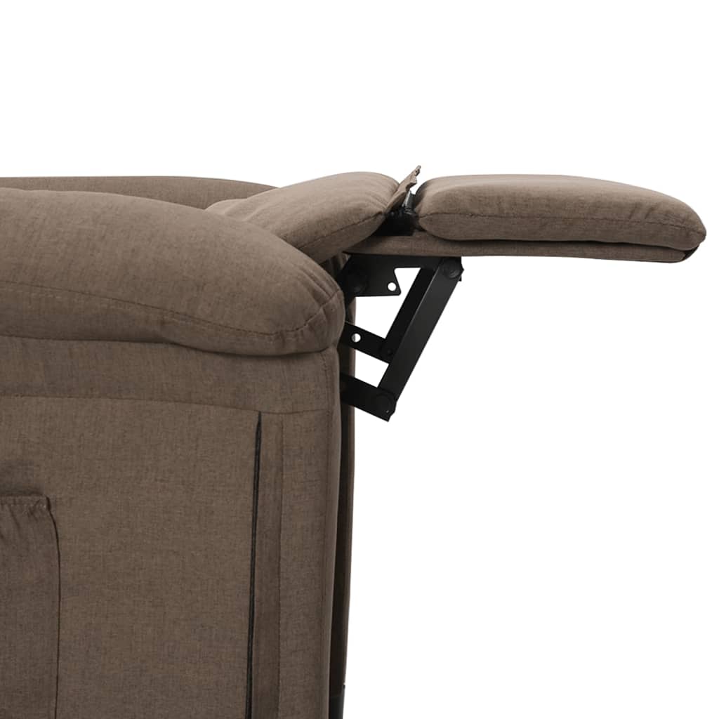 Fauteuil verstelbaar stof taupe is nu te koop bij PeponiXL, paradijselijk wonen!