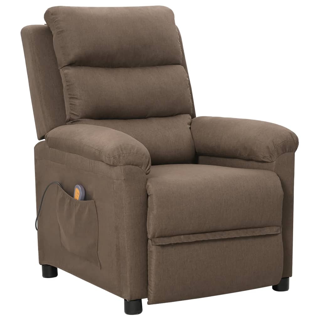 Massagestoel stof taupe is nu te koop bij PeponiXL, paradijselijk wonen!