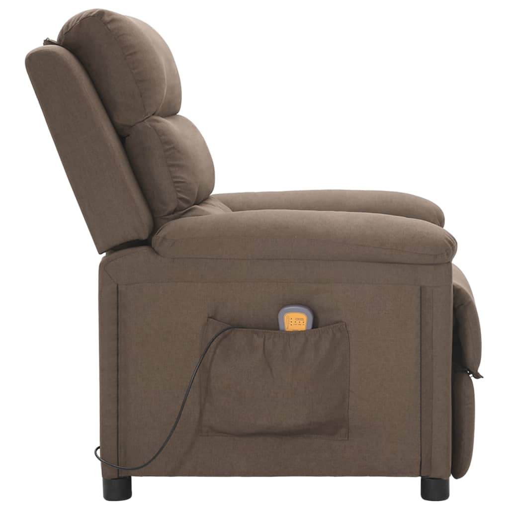 Massagestoel stof taupe is nu te koop bij PeponiXL, paradijselijk wonen!