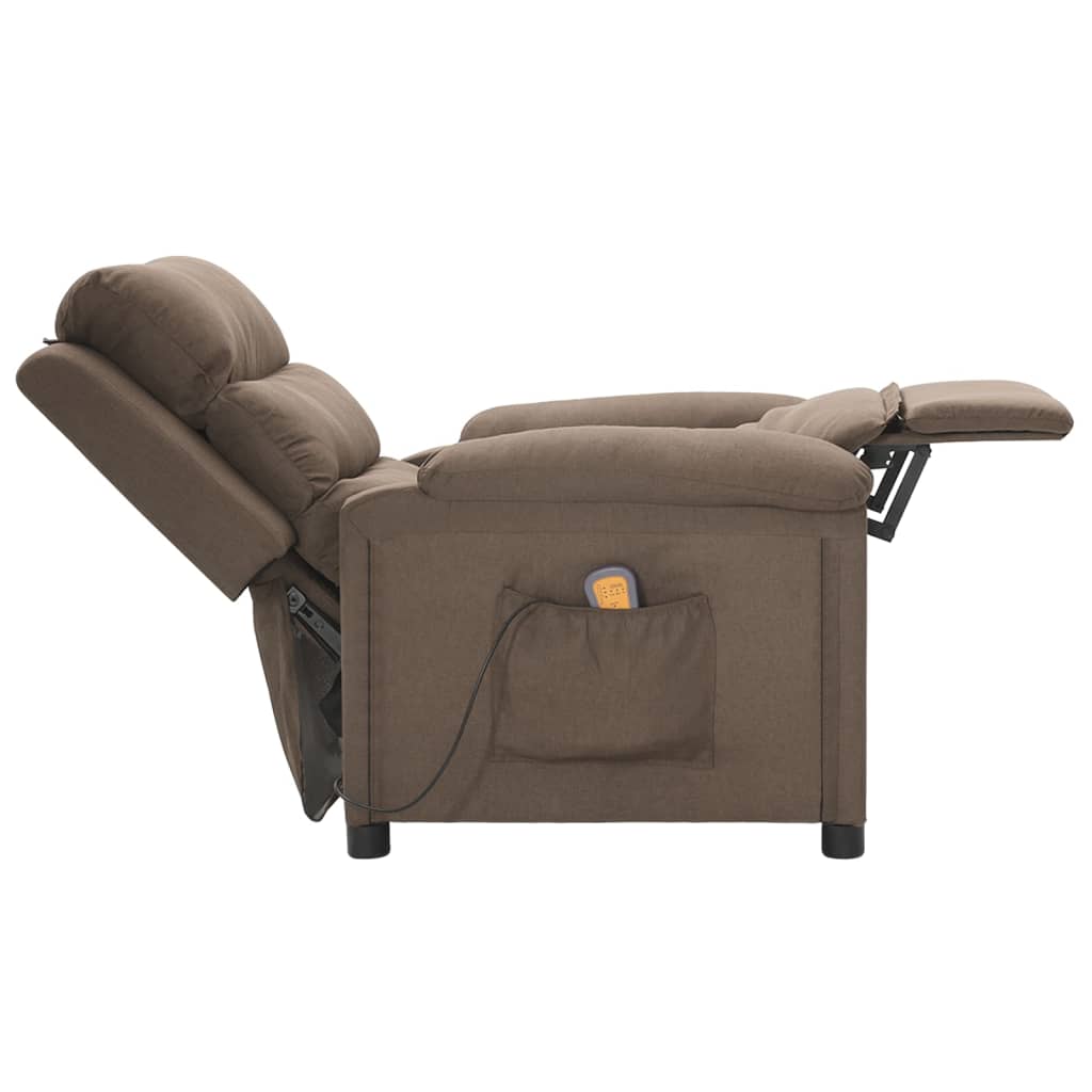 Massagestoel stof taupe is nu te koop bij PeponiXL, paradijselijk wonen!