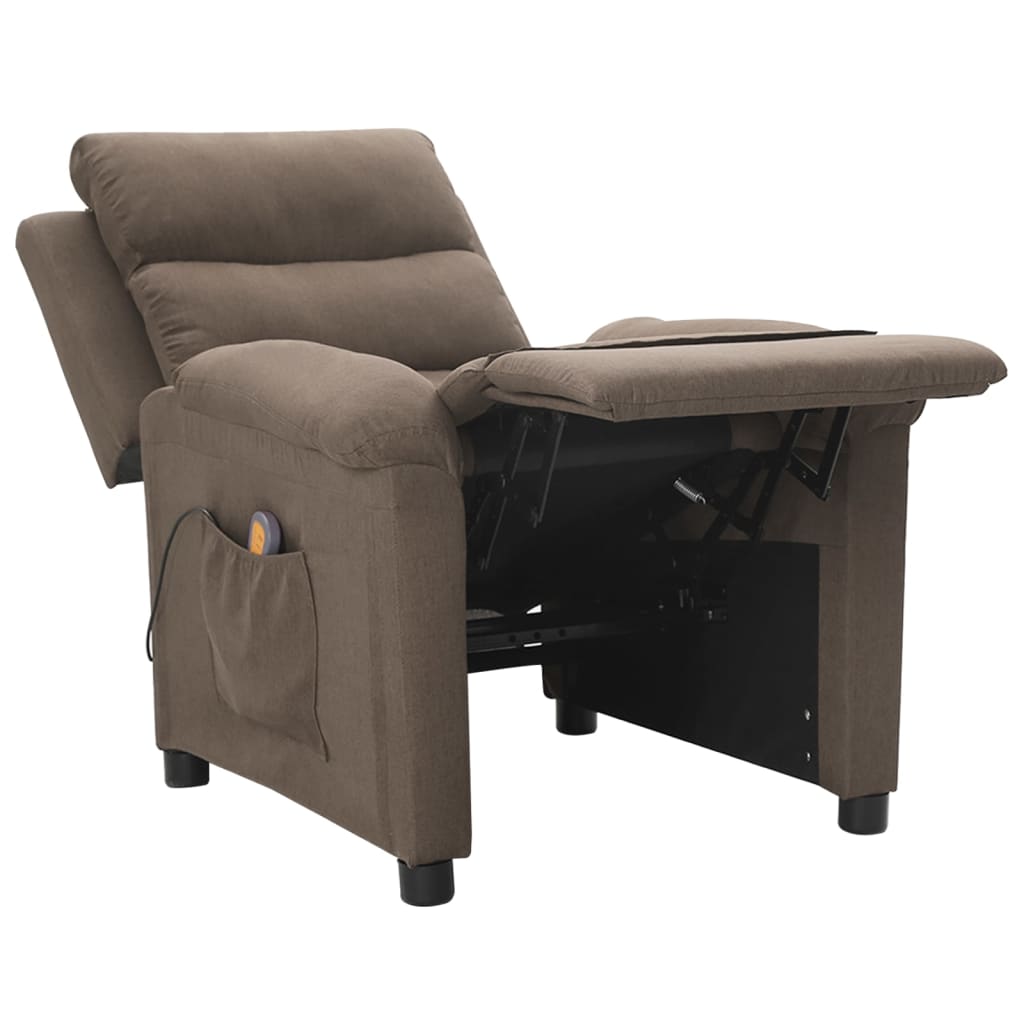 Massagestoel stof taupe is nu te koop bij PeponiXL, paradijselijk wonen!