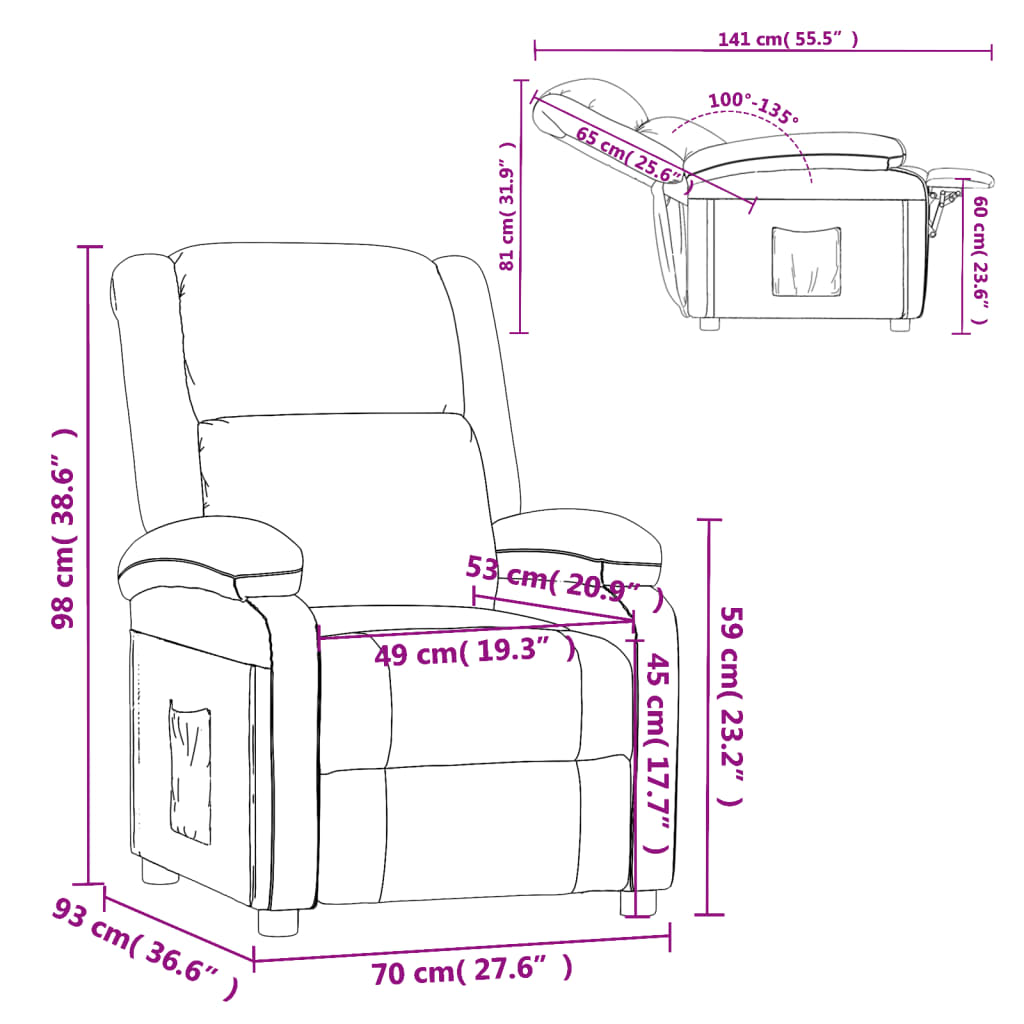 Fauteuil verstelbaar fluweel zwart is nu te koop bij PeponiXL, paradijselijk wonen!