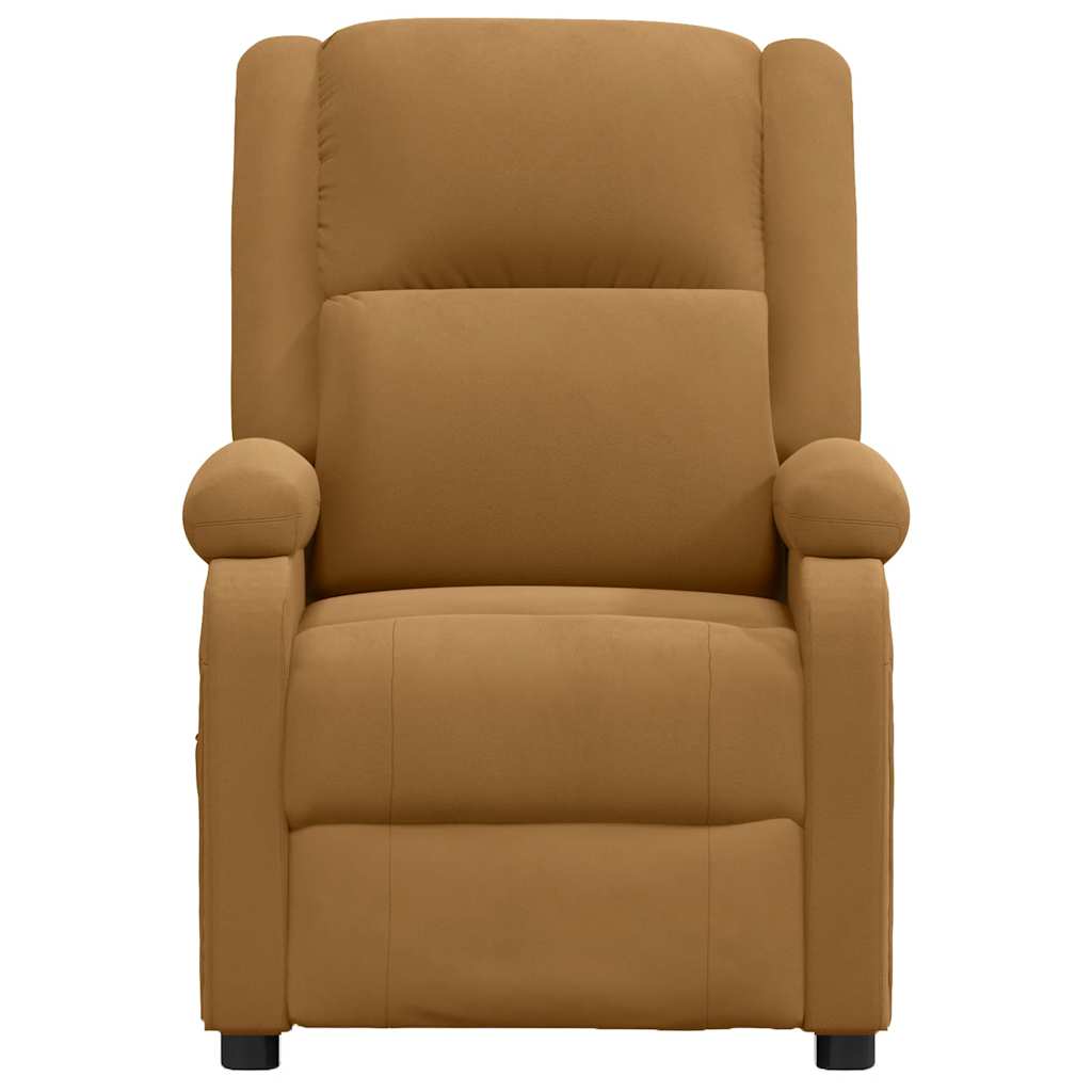 Massagestoel fluweel bruin is nu te koop bij PeponiXL, paradijselijk wonen!