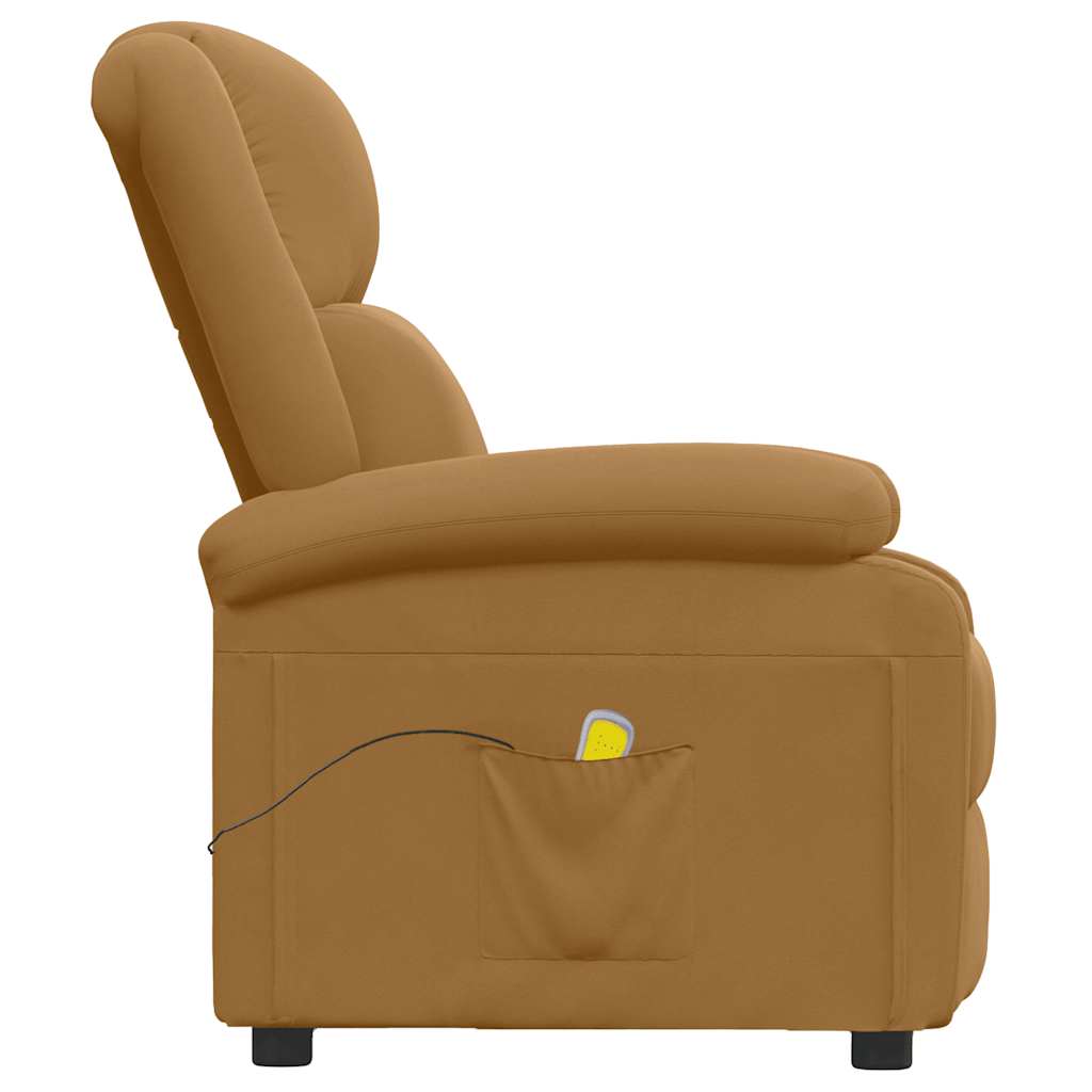 Massagestoel fluweel bruin is nu te koop bij PeponiXL, paradijselijk wonen!