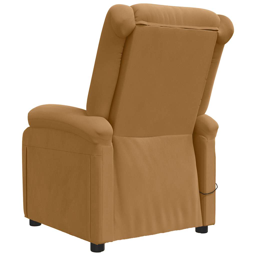 Massagestoel fluweel bruin is nu te koop bij PeponiXL, paradijselijk wonen!