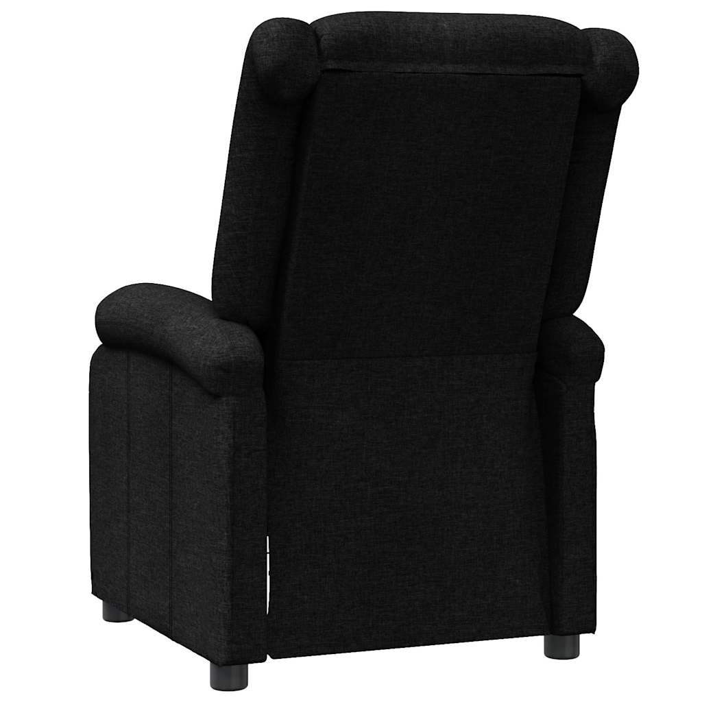 Fauteuil verstelbaar stof zwart is nu te koop bij PeponiXL, paradijselijk wonen!