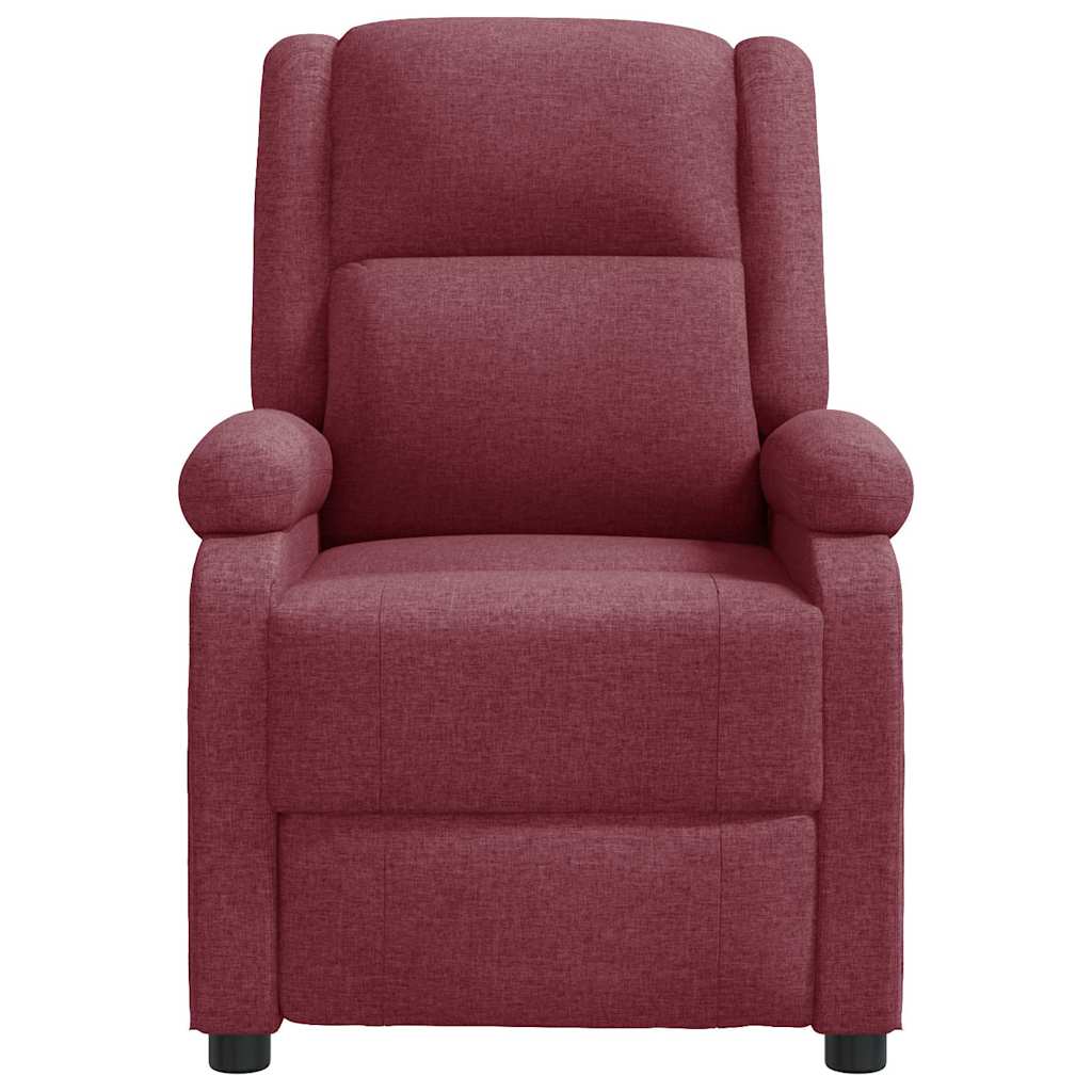Fauteuil verstelbaar stof wijnrood is nu te koop bij PeponiXL, paradijselijk wonen!
