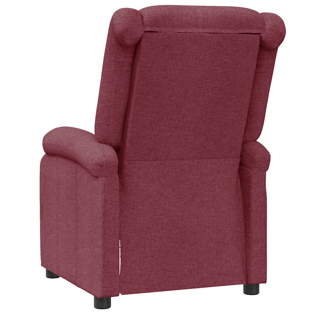 Fauteuil verstelbaar stof wijnrood is nu te koop bij PeponiXL, paradijselijk wonen!