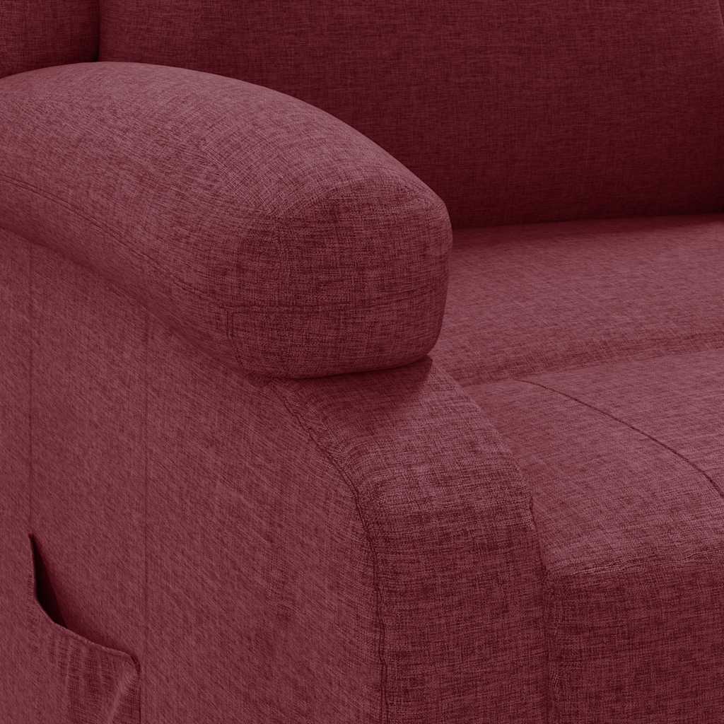 Fauteuil verstelbaar stof wijnrood is nu te koop bij PeponiXL, paradijselijk wonen!