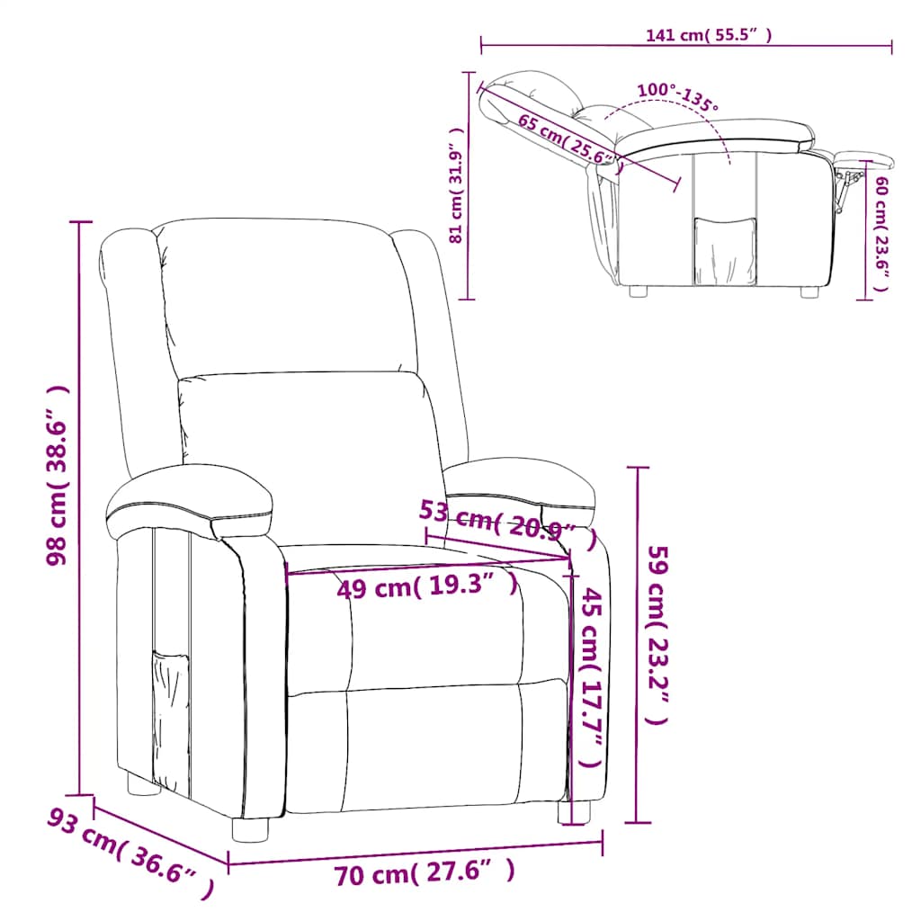 Fauteuil verstelbaar stof wijnrood is nu te koop bij PeponiXL, paradijselijk wonen!