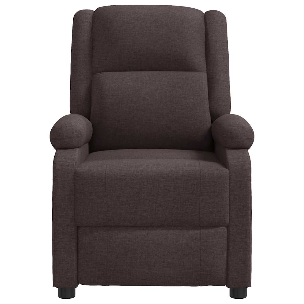 Fauteuil verstelbaar stof donkerbruin is nu te koop bij PeponiXL, paradijselijk wonen!