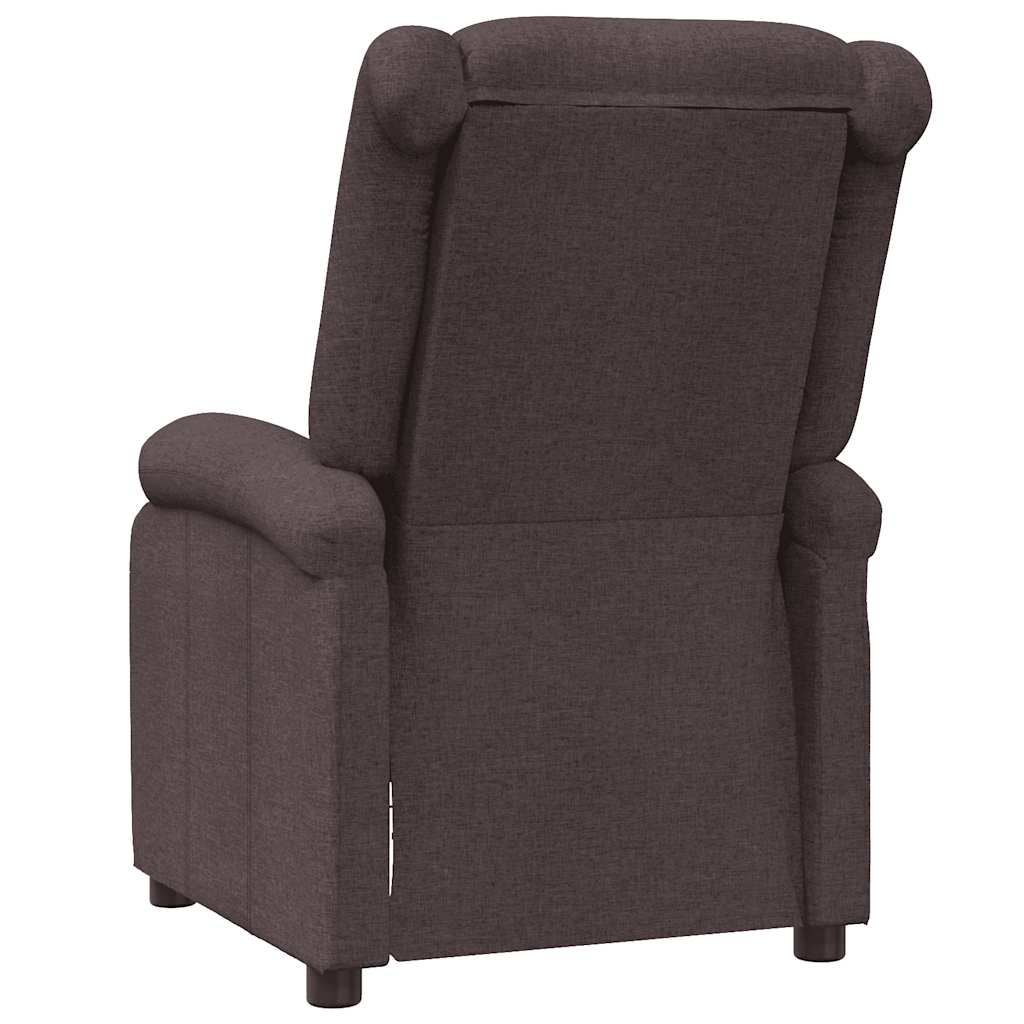 Fauteuil verstelbaar stof donkerbruin is nu te koop bij PeponiXL, paradijselijk wonen!