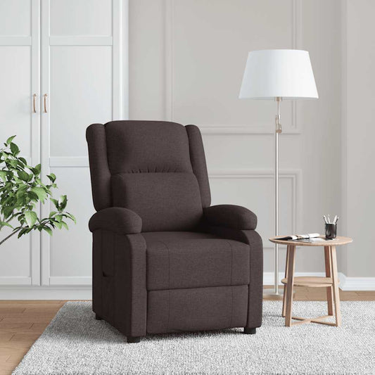Fauteuil verstelbaar stof donkerbruin is nu te koop bij PeponiXL, paradijselijk wonen!
