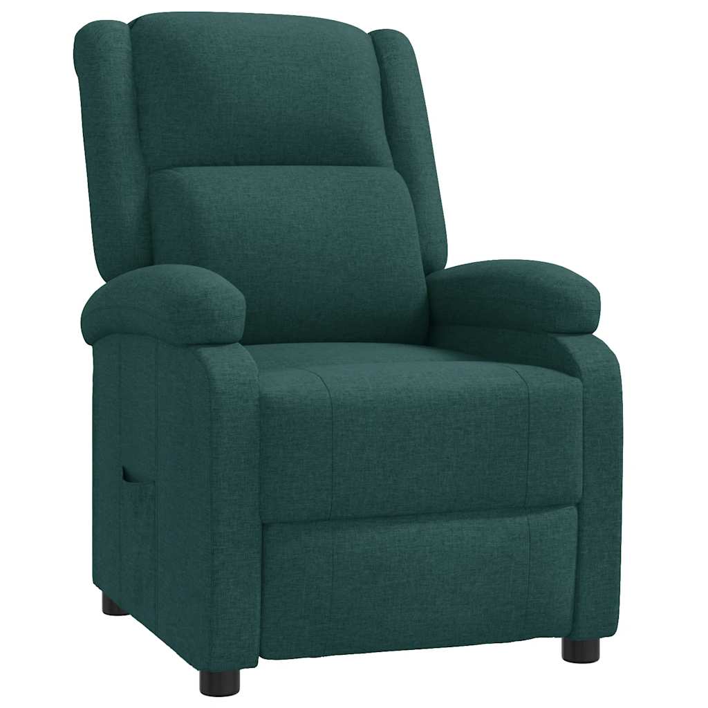 Fauteuil verstelbaar stof donkergroen is nu te koop bij PeponiXL, paradijselijk wonen!