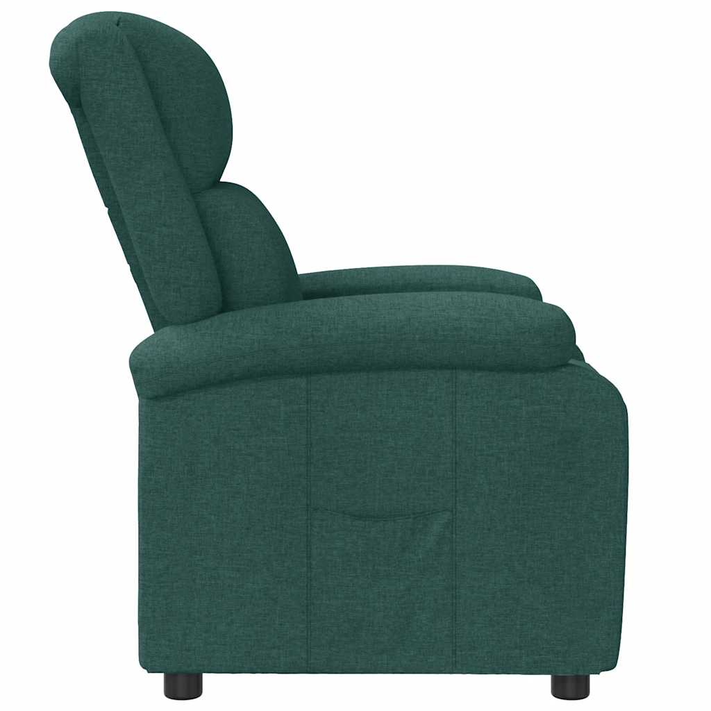 Fauteuil verstelbaar stof donkergroen is nu te koop bij PeponiXL, paradijselijk wonen!