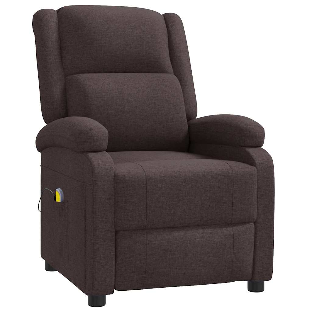 Massagestoel stof donkerbruin is nu te koop bij PeponiXL, paradijselijk wonen!