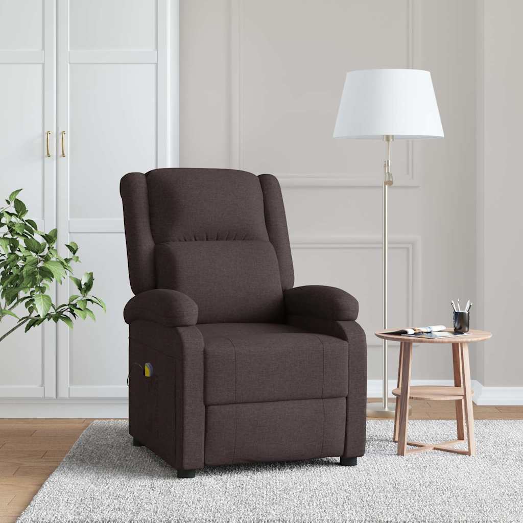 Massagestoel stof donkerbruin is nu te koop bij PeponiXL, paradijselijk wonen!