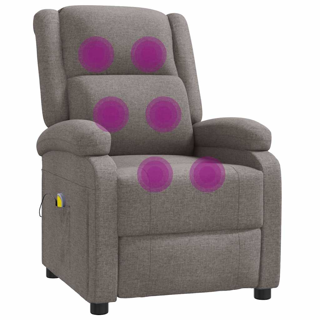 Massagestoel stof taupe is nu te koop bij PeponiXL, paradijselijk wonen!
