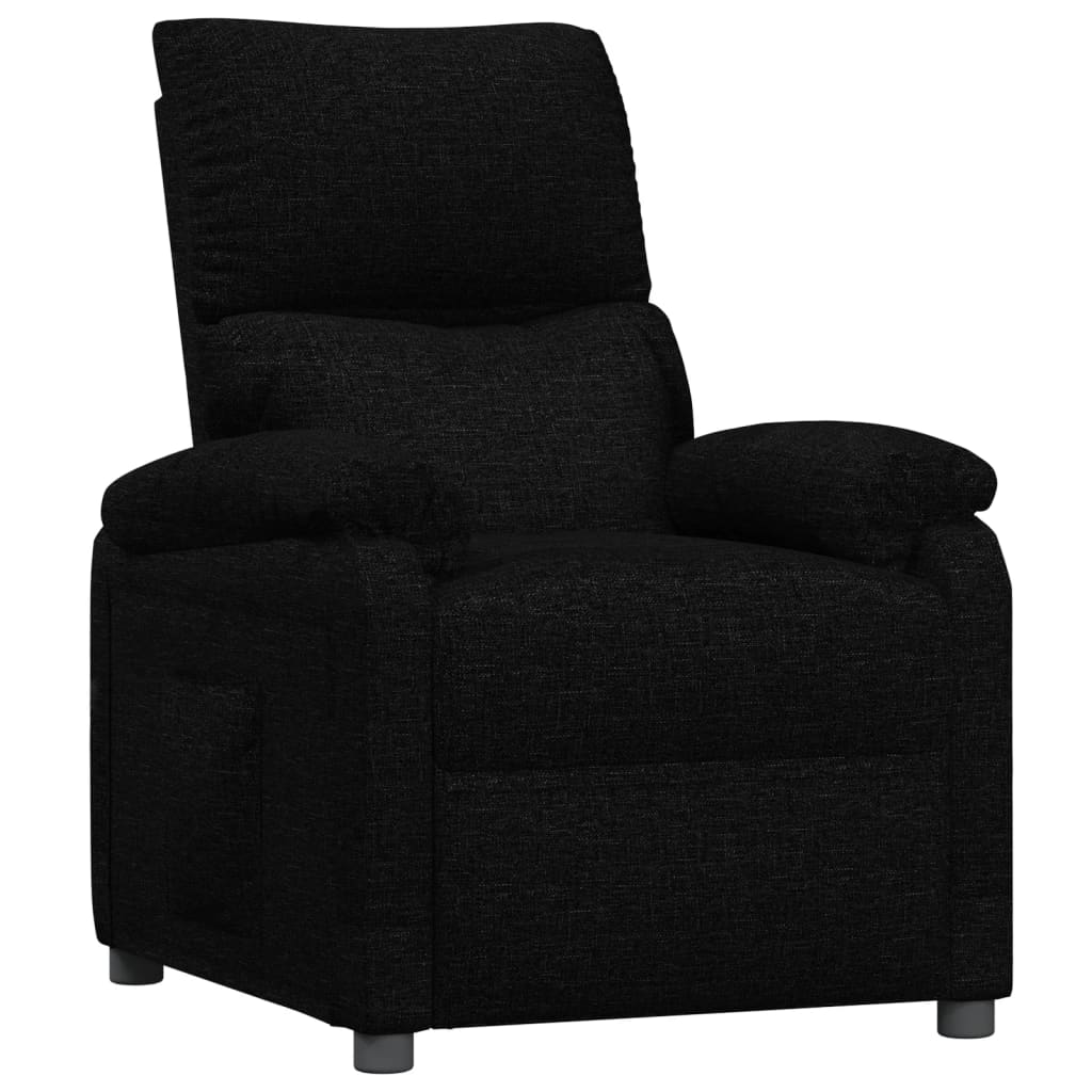 Fauteuil verstelbaar stof zwart is nu te koop bij PeponiXL, paradijselijk wonen!