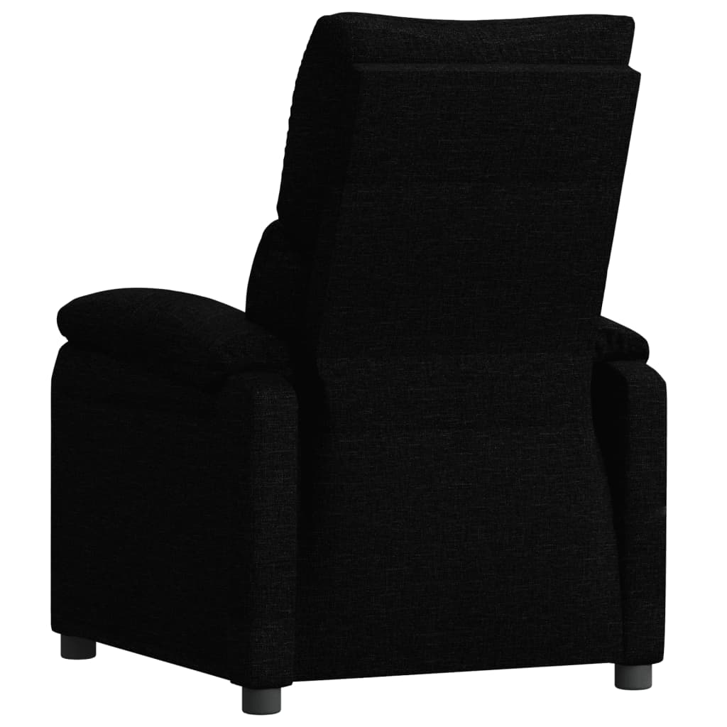 Fauteuil verstelbaar stof zwart is nu te koop bij PeponiXL, paradijselijk wonen!