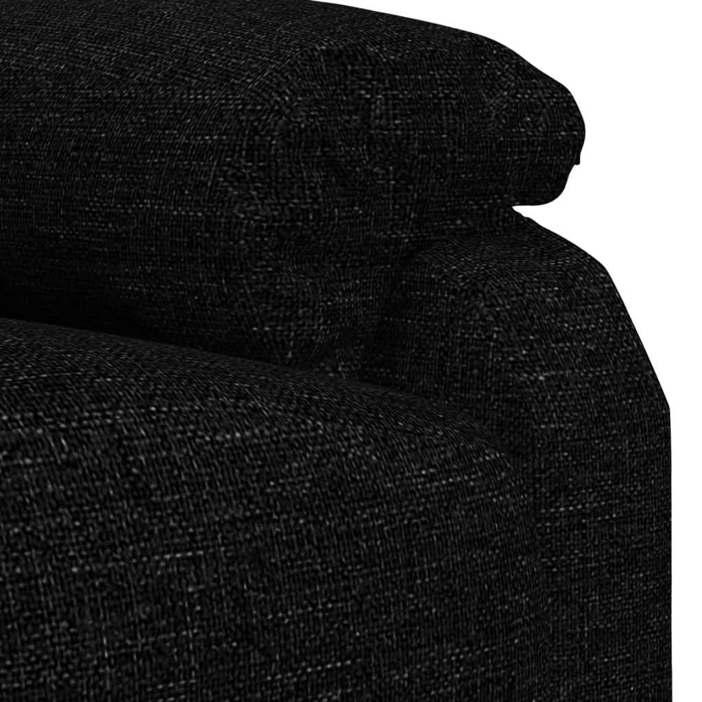 Fauteuil verstelbaar stof zwart is nu te koop bij PeponiXL, paradijselijk wonen!