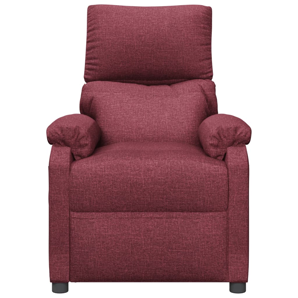 Fauteuil verstelbaar stof wijnrood is nu te koop bij PeponiXL, paradijselijk wonen!