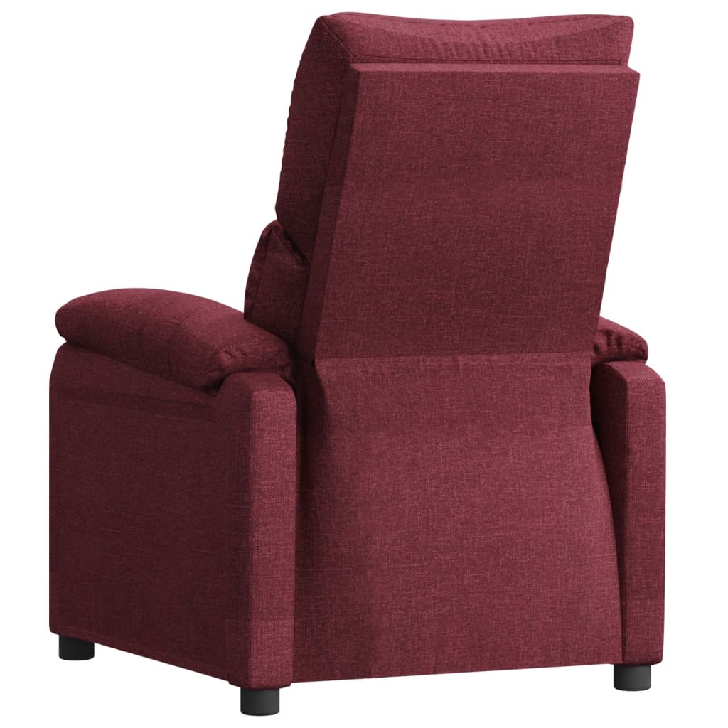 Fauteuil verstelbaar stof wijnrood is nu te koop bij PeponiXL, paradijselijk wonen!