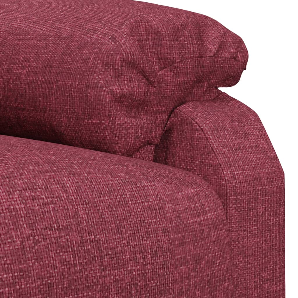 Fauteuil verstelbaar stof wijnrood is nu te koop bij PeponiXL, paradijselijk wonen!
