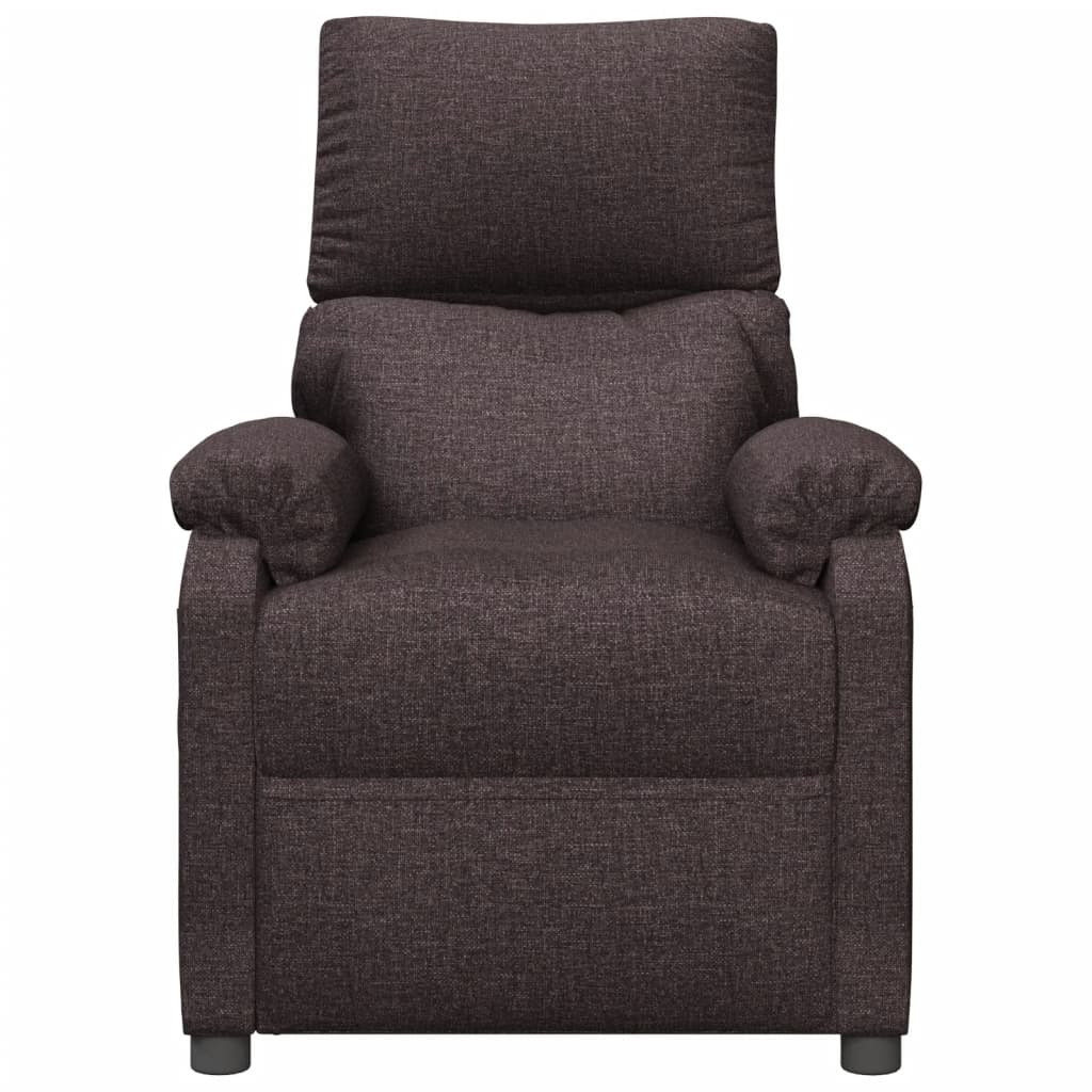 Fauteuil verstelbaar stof donkerbruin is nu te koop bij PeponiXL, paradijselijk wonen!
