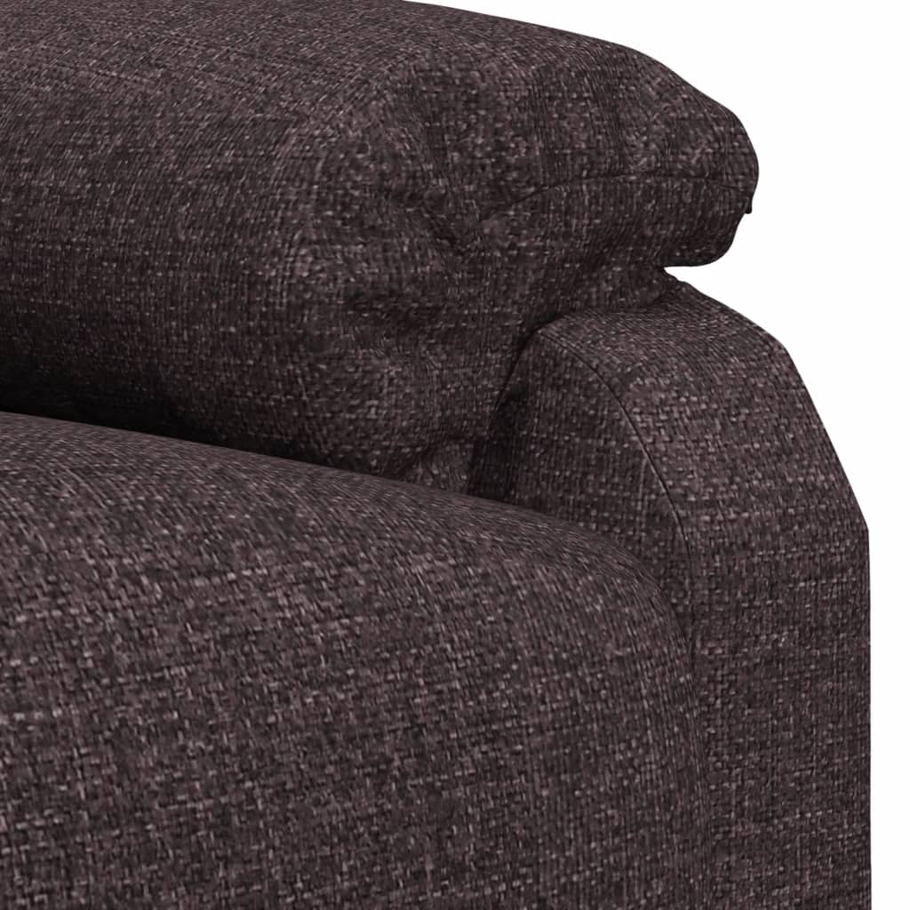Fauteuil verstelbaar stof donkerbruin is nu te koop bij PeponiXL, paradijselijk wonen!