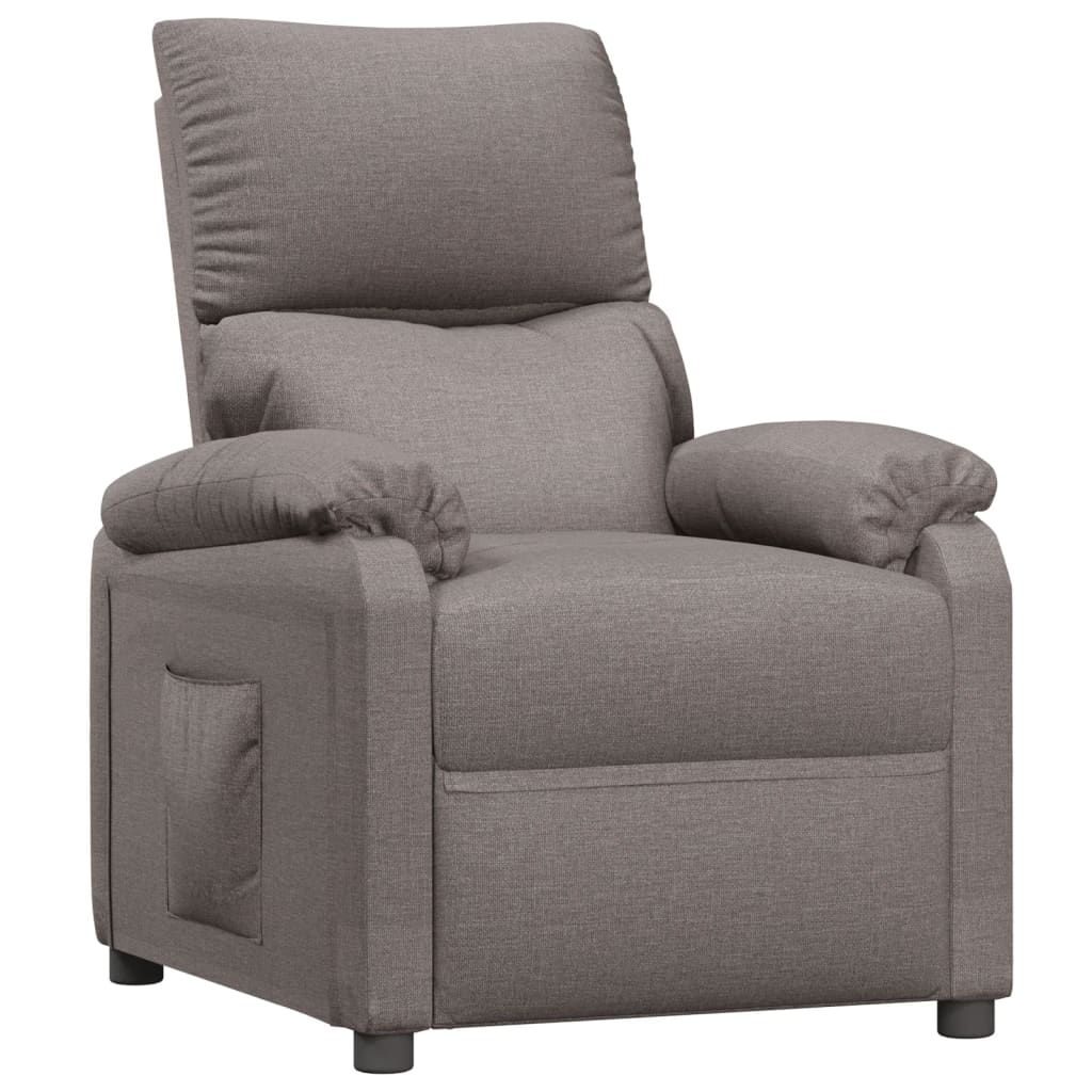 Fauteuil verstelbaar stof taupe is nu te koop bij PeponiXL, paradijselijk wonen!